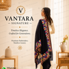 Aari Border Embroidered Pashmina Shawl – Kashmiri Shawl Pakistan | Vantara Signature — Handcrafted Kashmiri Aari Luxury | Vantara Signature