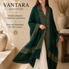 Green Sirokori Aari Embroidered Pashmina Shawl – Winter Shawl Pakistan | Vantara Signature — Handcrafted Kashmiri Aari Luxury | Vantara Signature